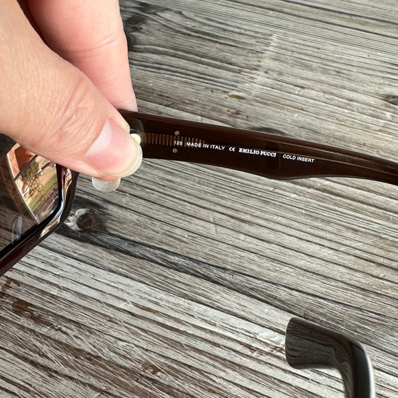 New Emilio Pucci Brown Logo Sunglasses - Picture 7 of 11